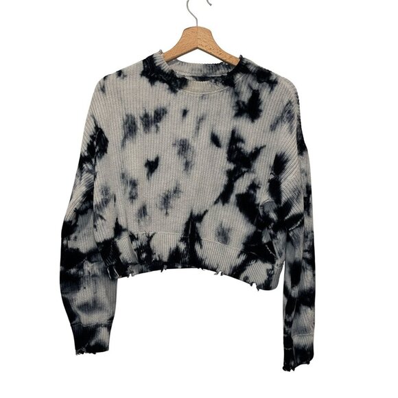 PISTOLA Eva Tie-Dye  Cropped Crewneck Sweater Womens XS - Picture 2 of 10